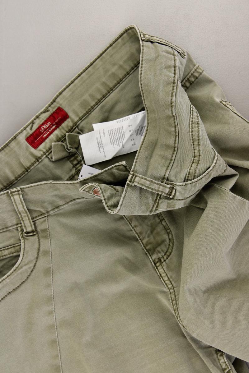 s.Oliver Shorts Gr. 40 olivgrün aus Baumwolle