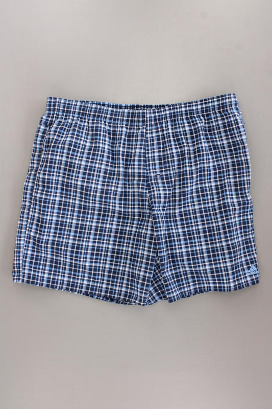 Adidas Badeshorts Gr. XL kariert blau aus Polyester