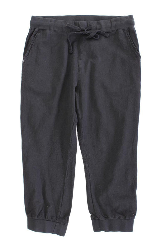 Kaffe 7/8 Hose Gr. 40 schwarz aus Baumwolle
