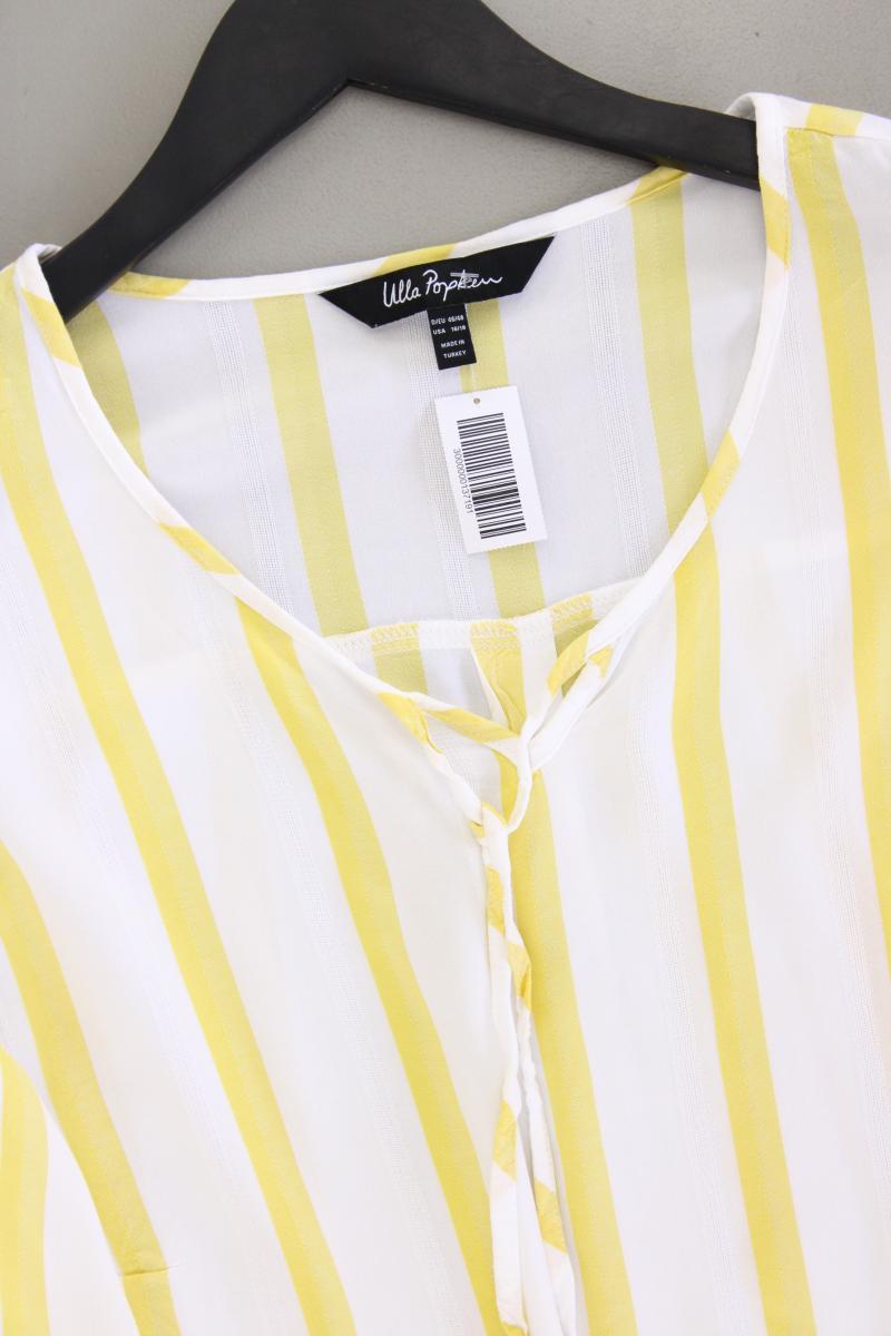 Ulla Popken Classic Bluse Gr. 46/48 gestreift 3/4 Ärmel gelb