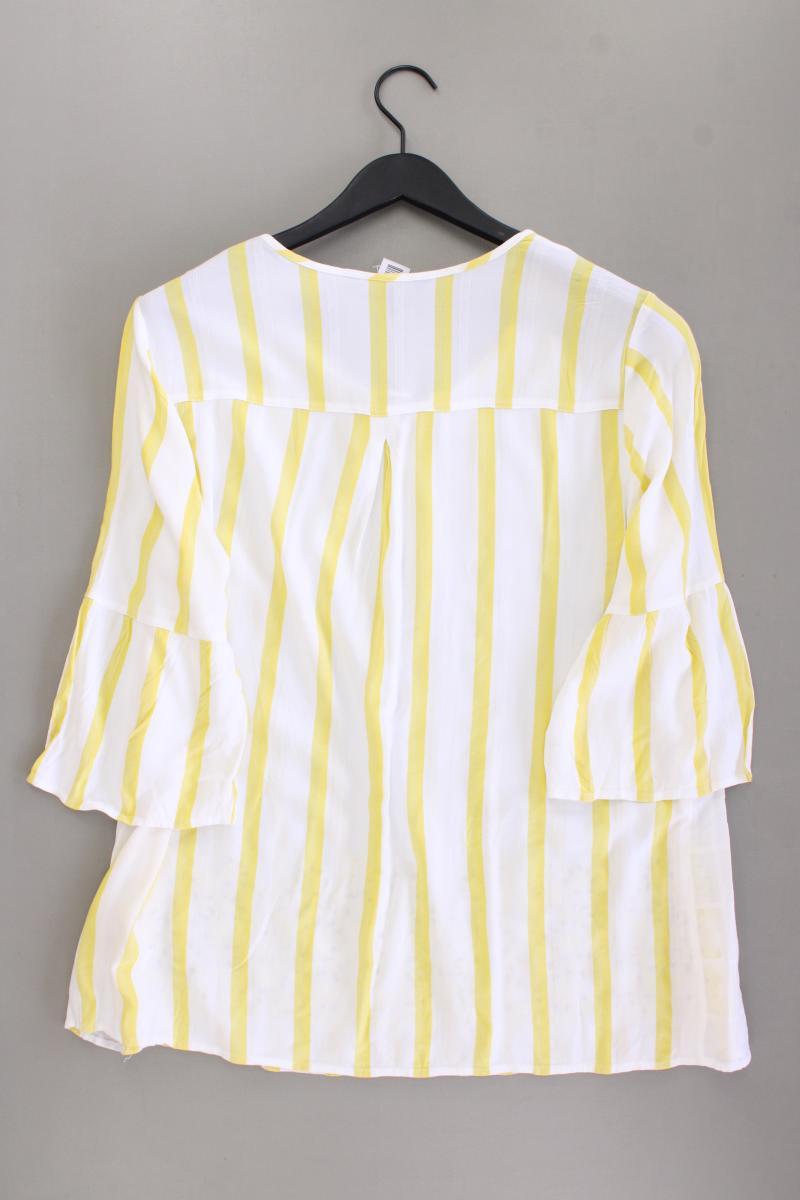 Ulla Popken Classic Bluse Gr. 46/48 gestreift 3/4 Ärmel gelb