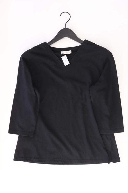 Helena Vera Shirt mit V-Ausschnitt Gr. 44 3/4 Ärmel schwarz aus Polyester