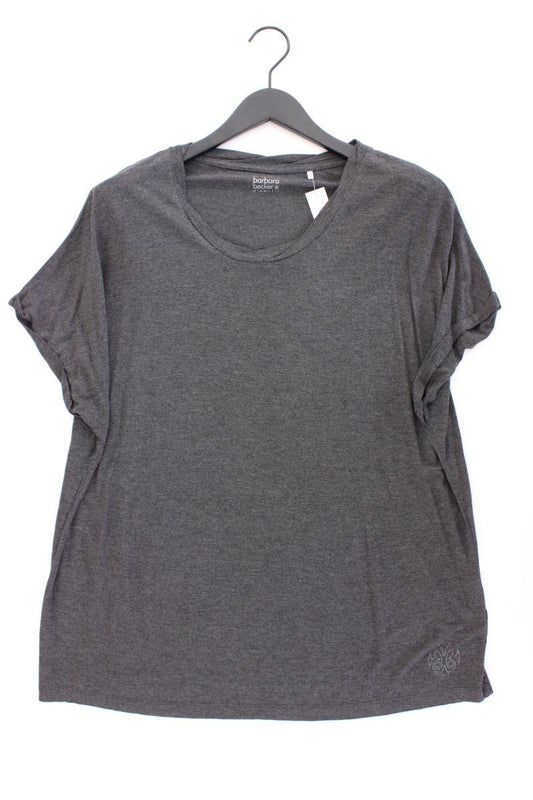 Barbara Becker T-Shirt Gr. 46 neuwertig Kurzarm grau aus Viskose