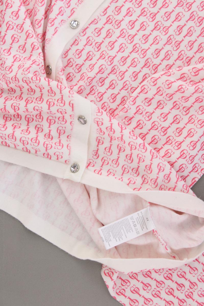C'est Paris Strickjacke Gr. 44 Langarm mehrfarbig aus Viskose