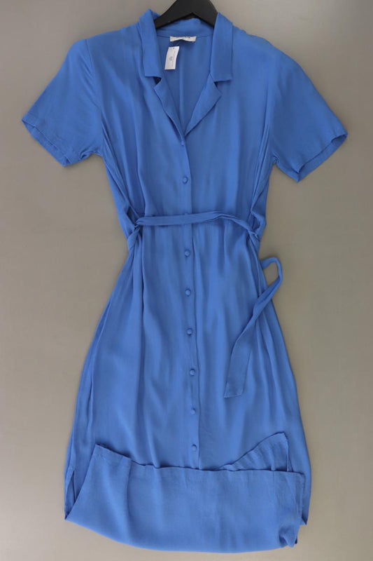 Modström Kurzarmkleid Gr. M mit Gürtel blau aus Viskose