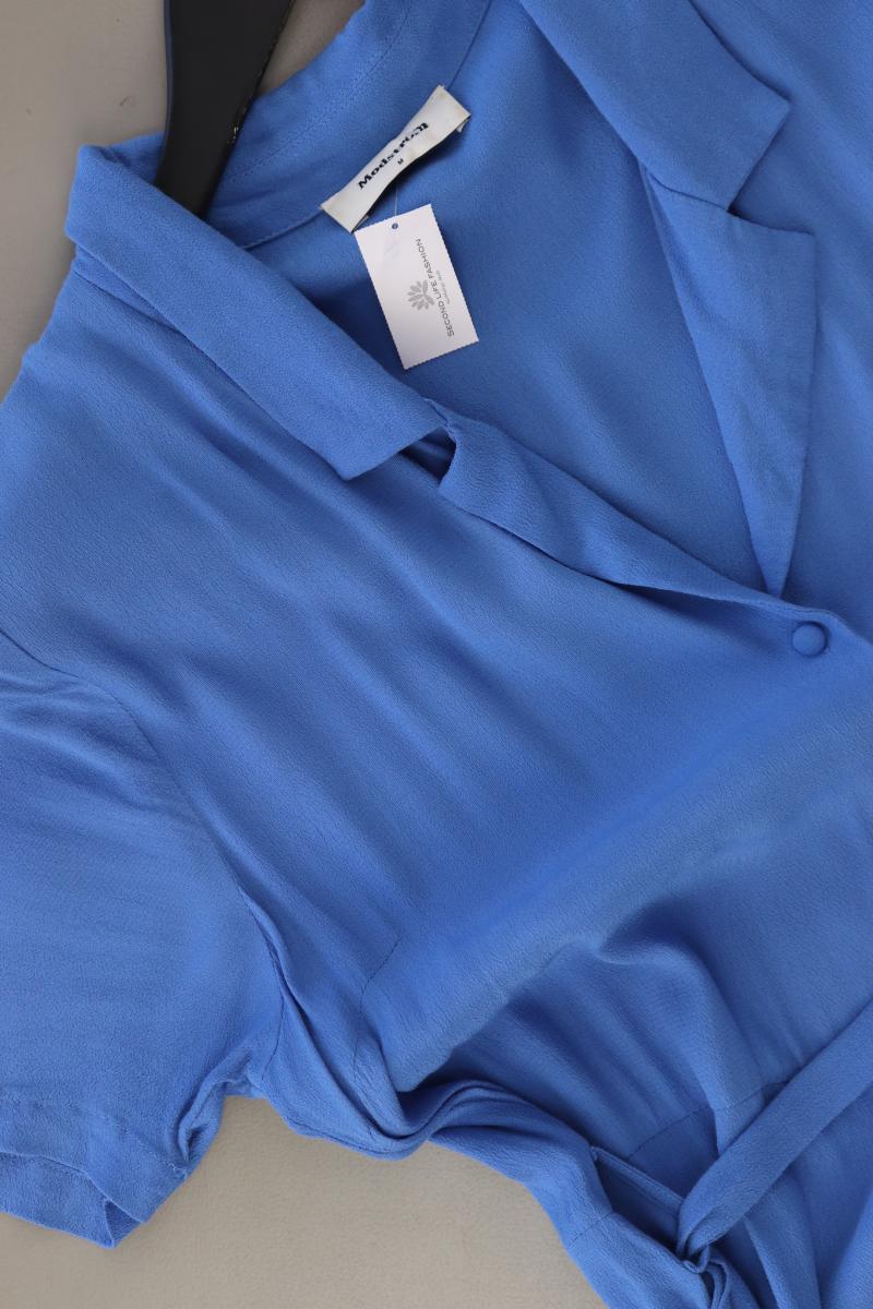 Modström Kurzarmkleid Gr. M mit Gürtel blau aus Viskose