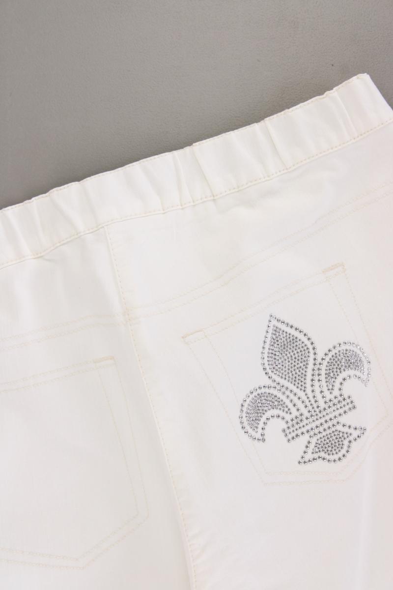 POMPÖÖS by Harald Glööckler Stretchhose Gr. 44 neuwertig creme aus Baumwolle