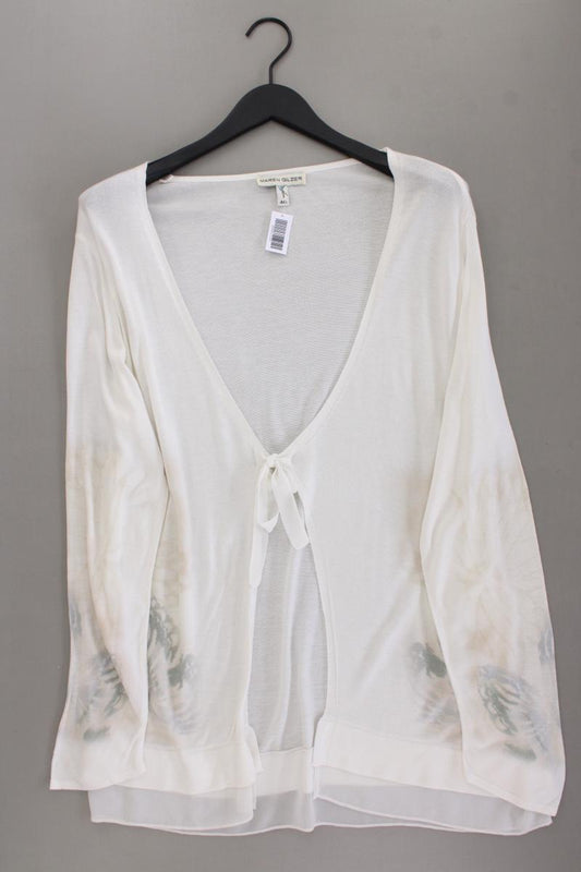 Maren Gilzer QVC Strickjacke Gr. 46 Langarm creme aus Viskose