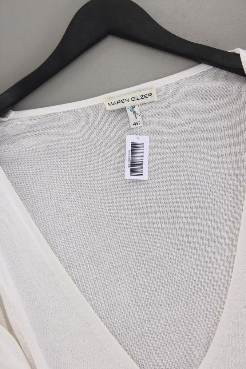 Maren Gilzer QVC Strickjacke Gr. 46 Langarm creme aus Viskose