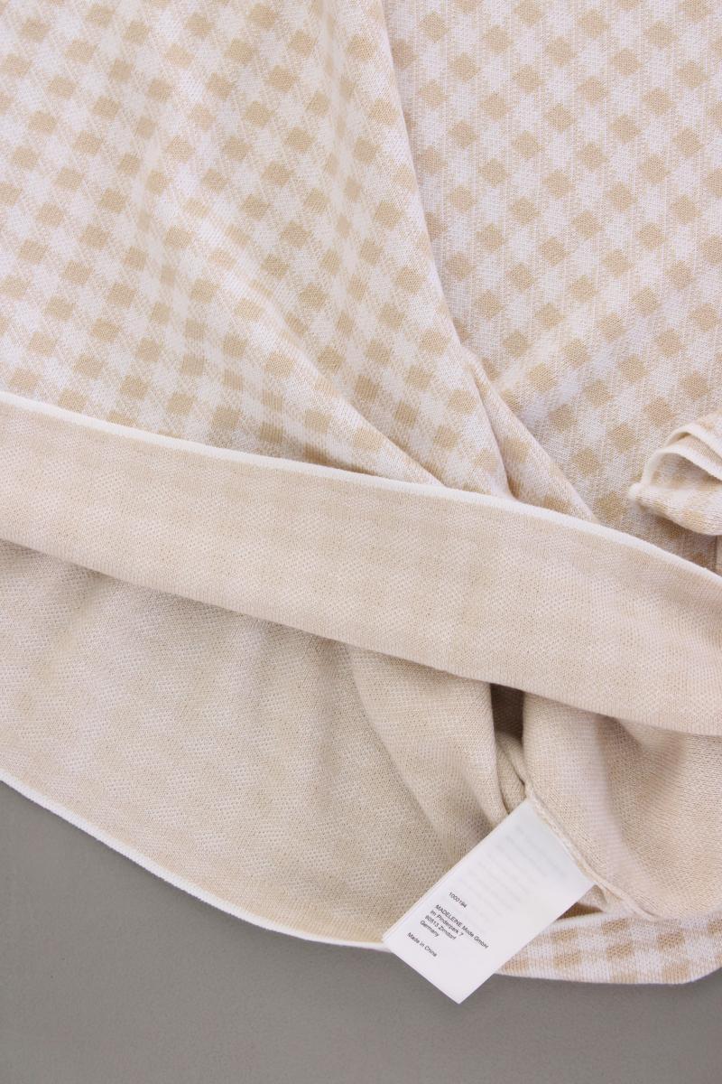 Madeleine Strickshirt Gr. 48 Kurzarm creme aus Viskose