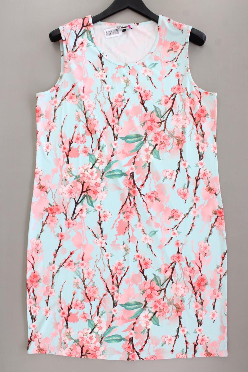 Today's Woman Sommerkleid Gr. 46 mit Blumenmuster neuwertig Ärmellos türkis