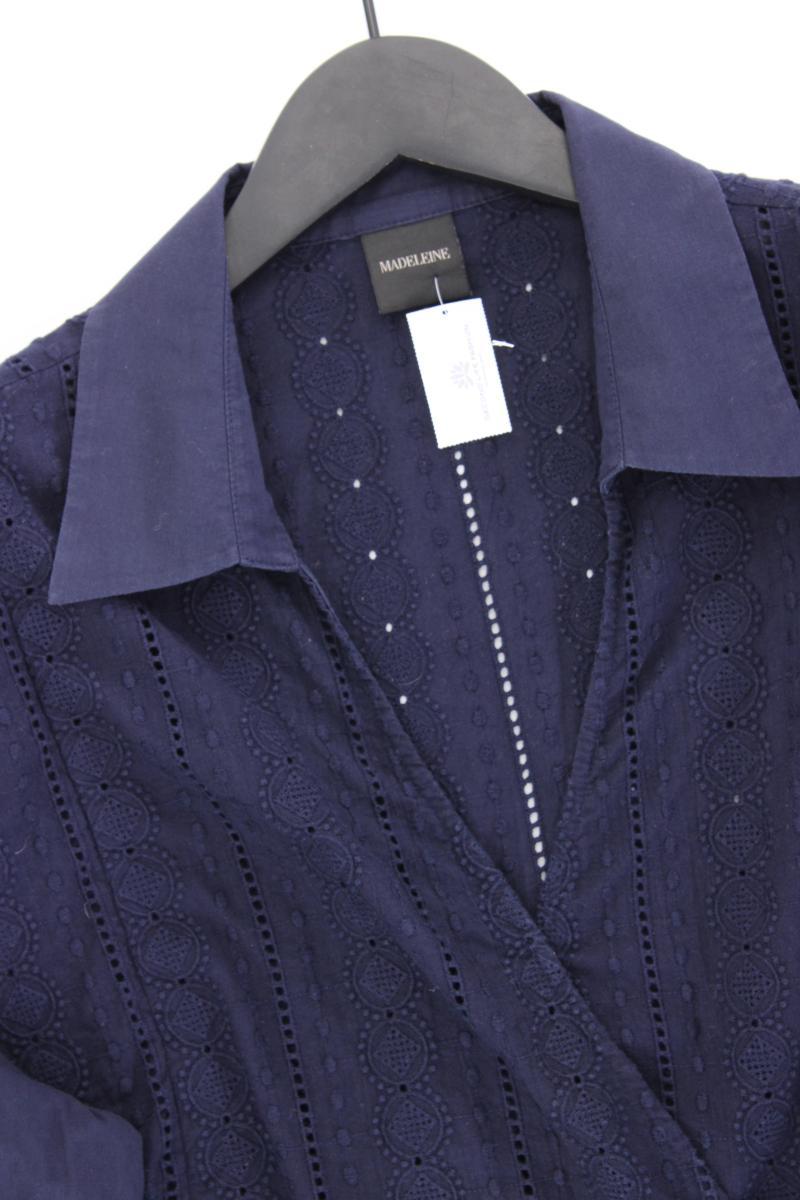 Madeleine Langarmbluse Gr. 46 blau