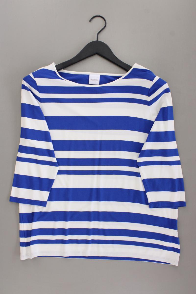 Madeleine Ringelshirt Gr. 46 gestreift 3/4 Ärmel blau aus Viskose