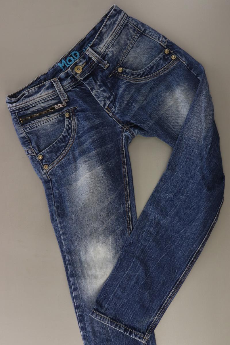 M.O.D Straight Jeans Gr. W29/L32 blau aus Baumwolle