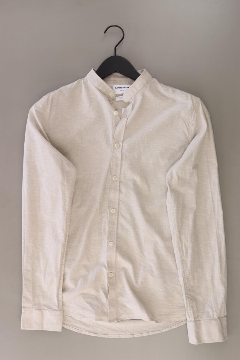 LINDBERGH Langarmhemd für Herren Gr. Hemdgröße 37/38 creme aus Baumwolle