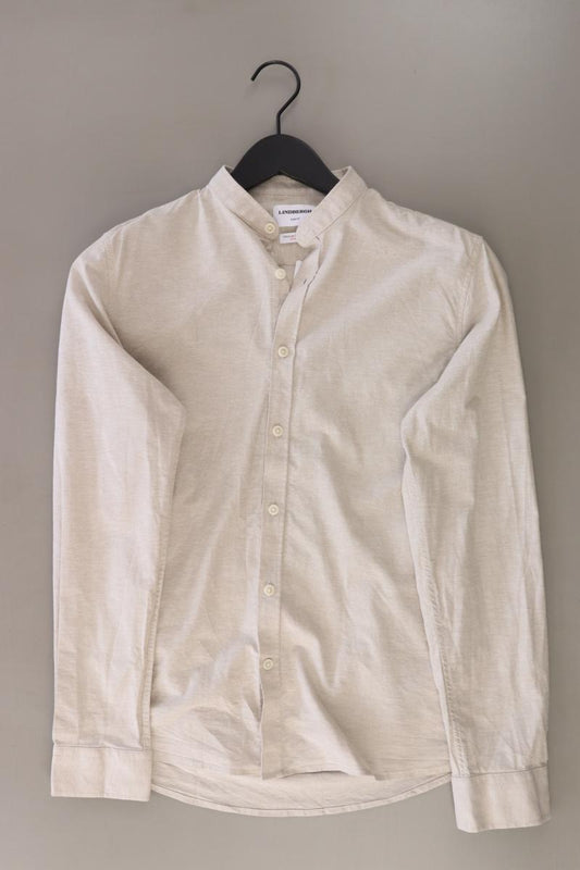 LINDBERGH Langarmhemd für Herren Gr. Hemdgröße 37/38 creme aus Baumwolle