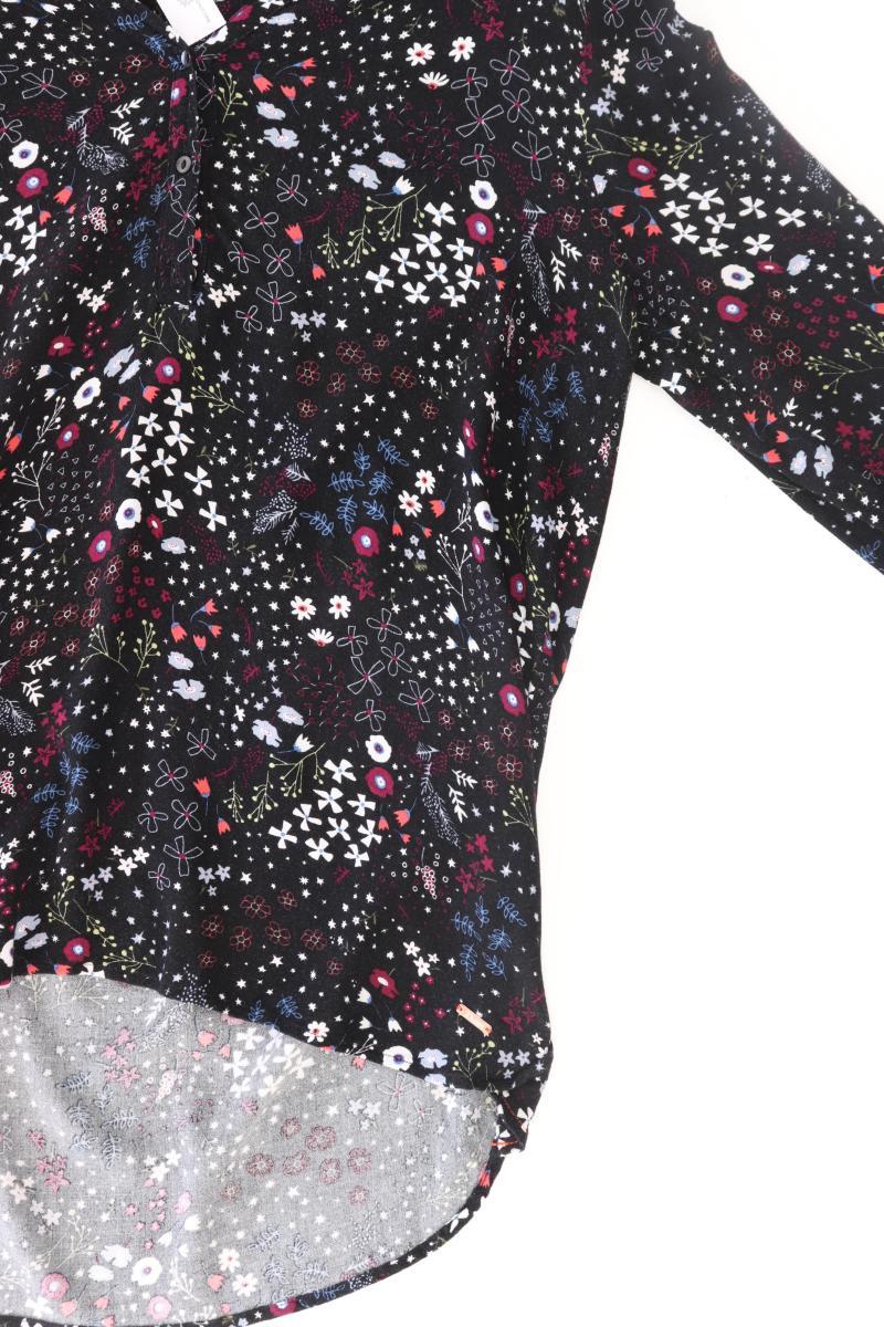 Tom Tailor (Denim) Langarmbluse Gr. M mit Blumenmuster mehrfarbig aus Viskose