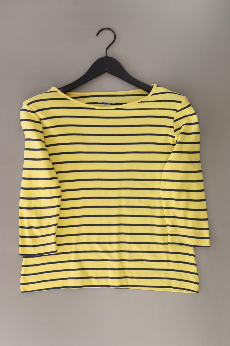 munich freedom Ringelshirt Gr. L gestreift 3/4 Ärmel gelb aus Baumwolle