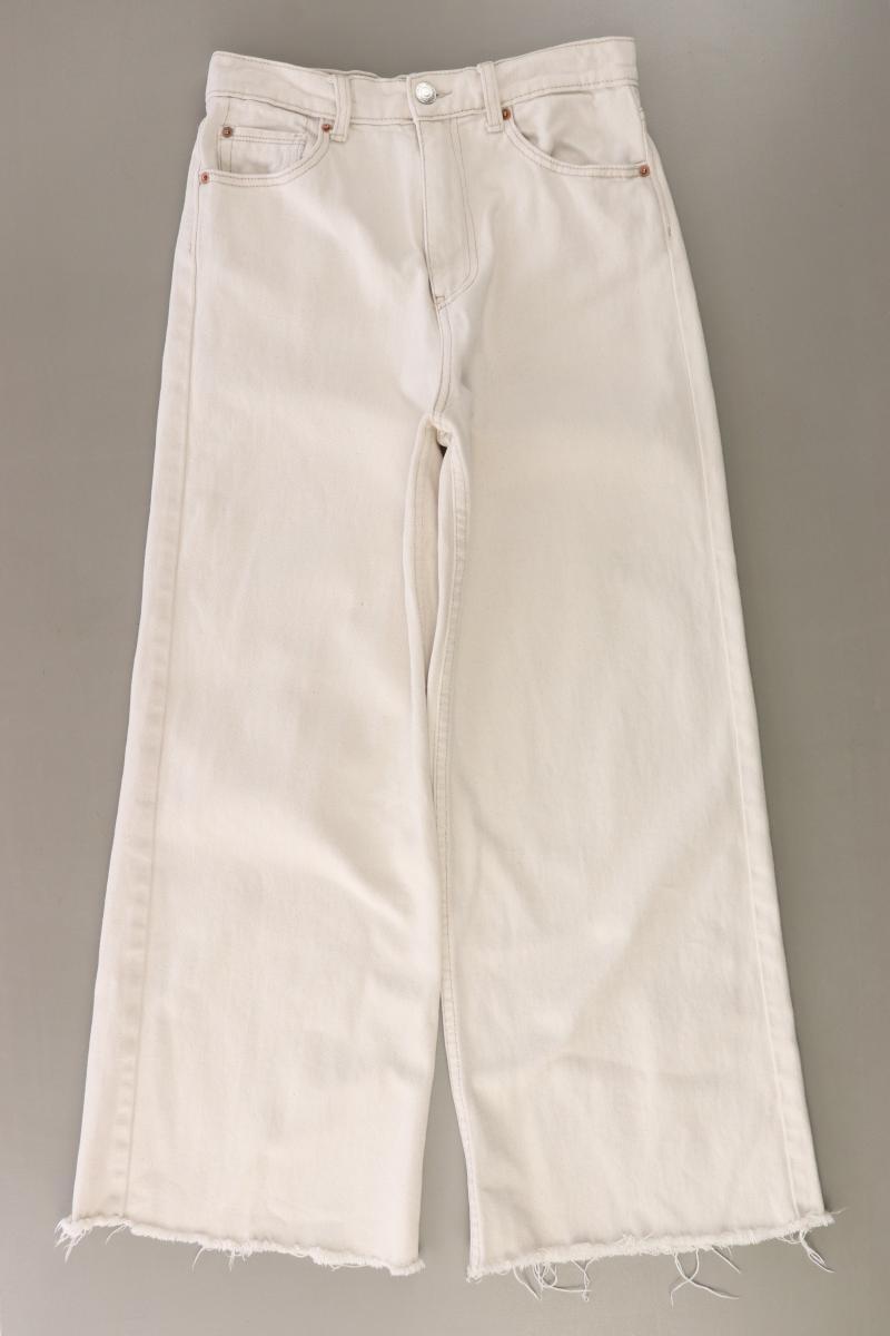 Stradivarius Mom Jeans Gr. 36 creme aus Baumwolle