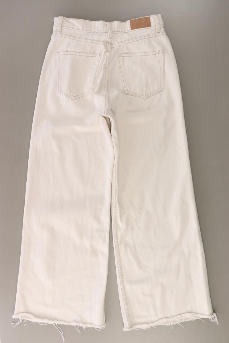 Stradivarius Mom Jeans Gr. 36 creme aus Baumwolle