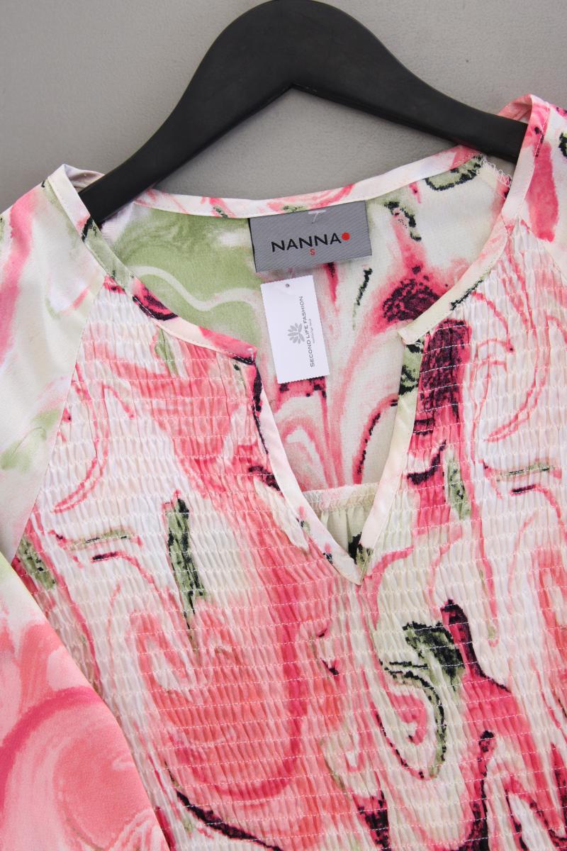 Nanna Bluse Gr. 42/44 neuwertig Langarm mehrfarbig aus Polyester