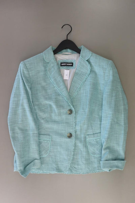 Gerry Weber Regular Blazer Gr. 44 türkis aus Baumwolle