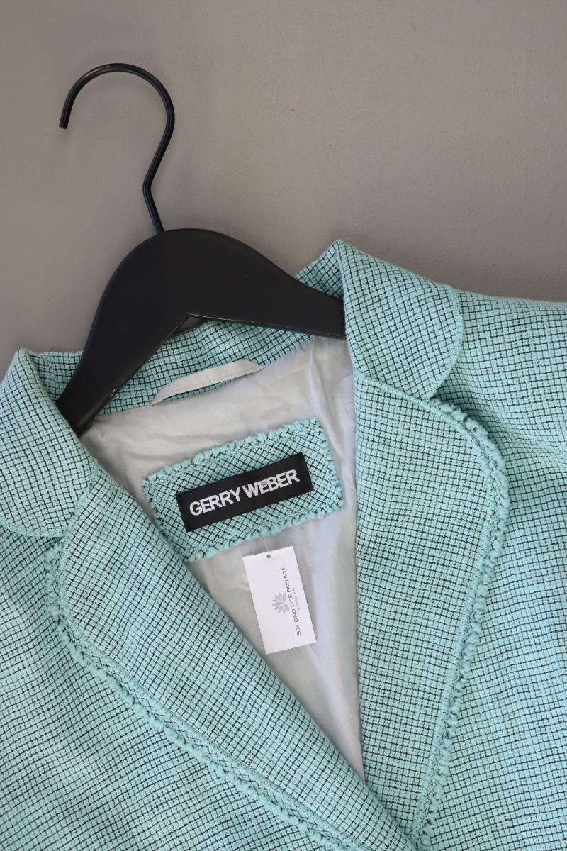 Gerry Weber Regular Blazer Gr. 44 türkis aus Baumwolle