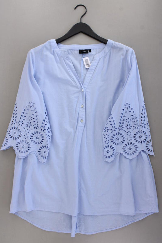 Zizzi Oversize-Bluse Gr. 46/48 3/4 Ärmel blau