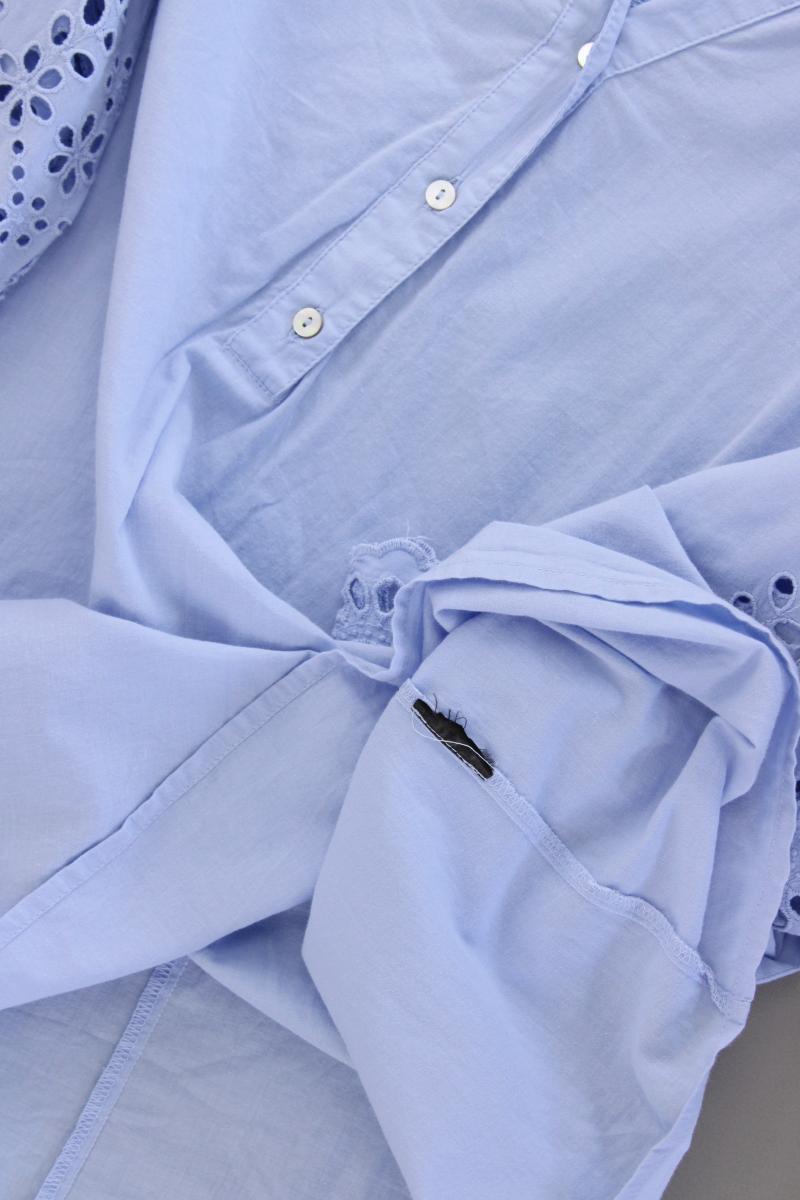 Zizzi Oversize-Bluse Gr. 46/48 3/4 Ärmel blau