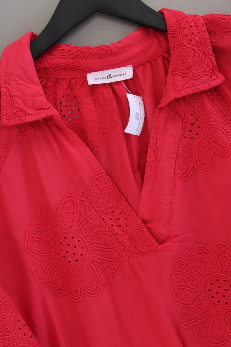 Cassis & Paprika Langarmbluse Gr. 48 rot