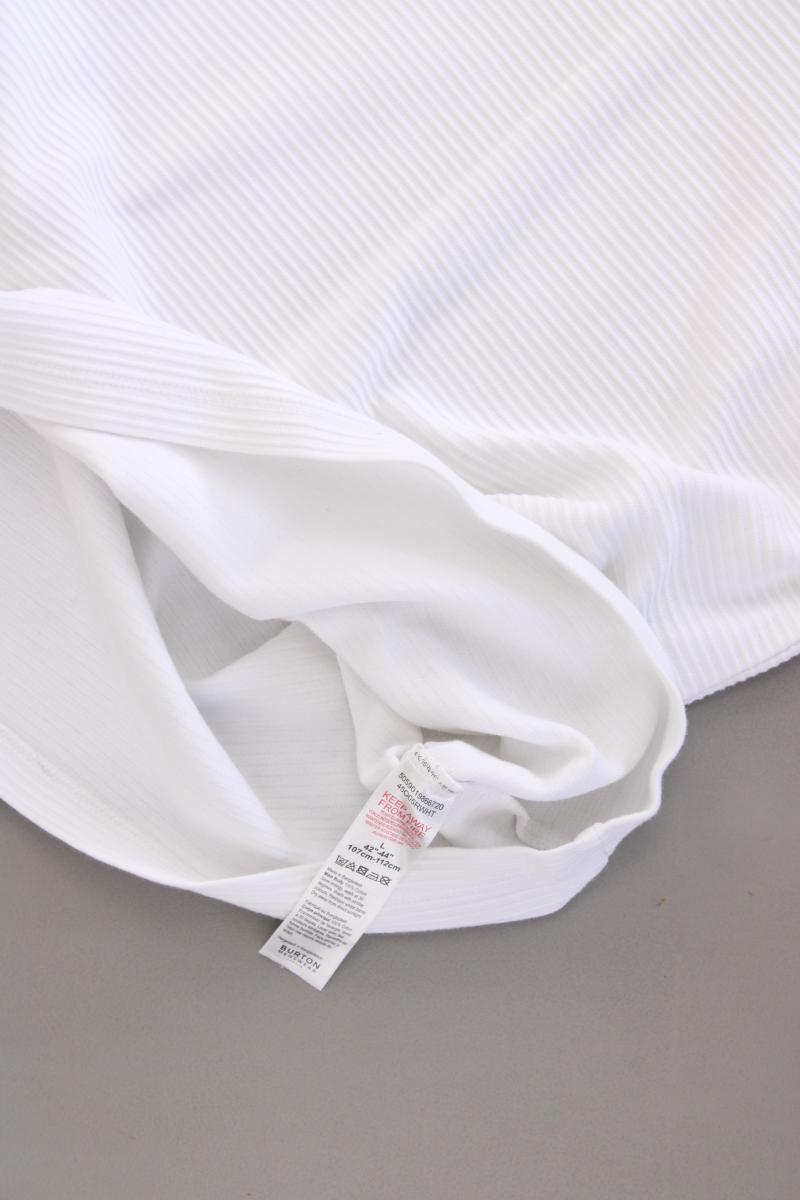 Burton T-Shirt für Herren Gr. L Kurzarm weiß aus Baumwolle