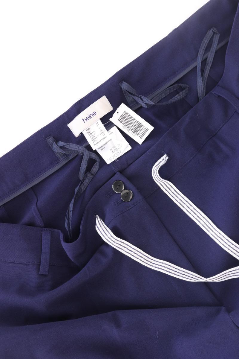Heine Stoffhose Gr. 50 blau aus Polyester