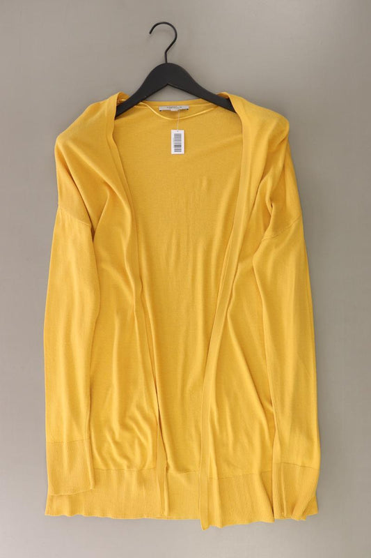 comma, Strickjacke Gr. 40 Langarm gelb aus Viskose