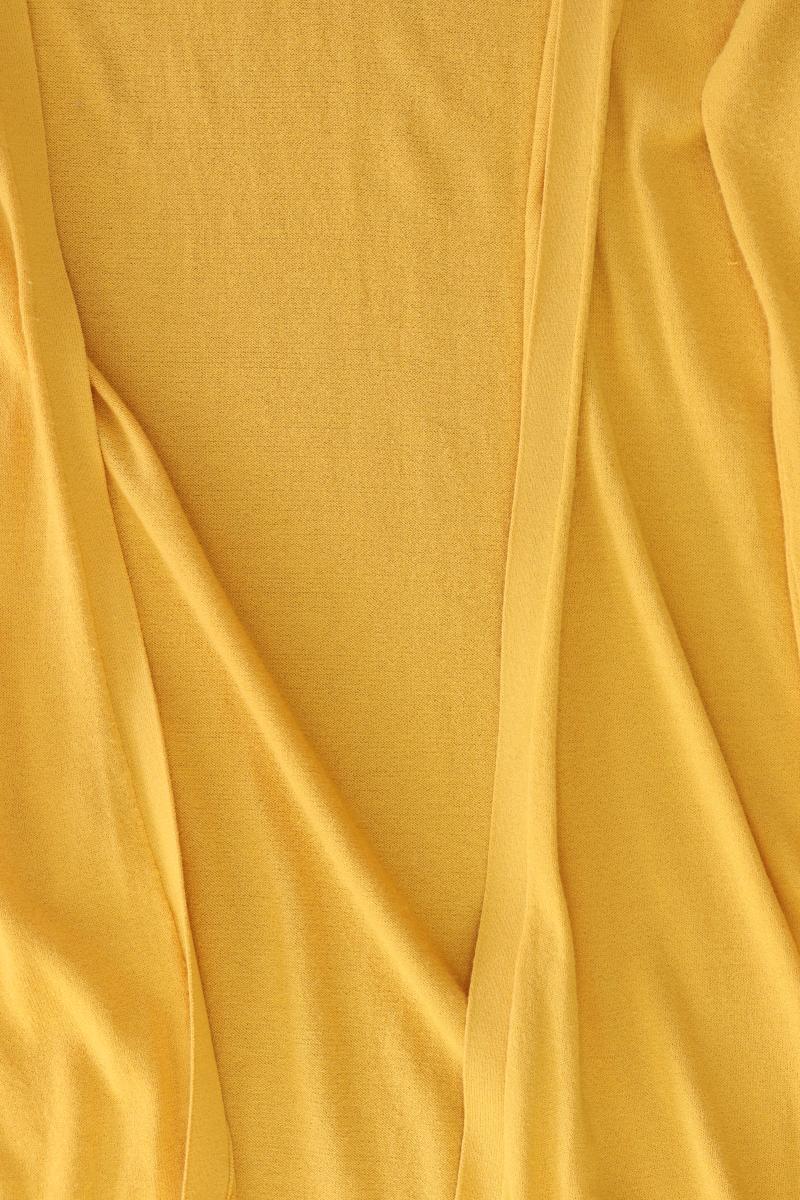 comma, Strickjacke Gr. 40 Langarm gelb aus Viskose