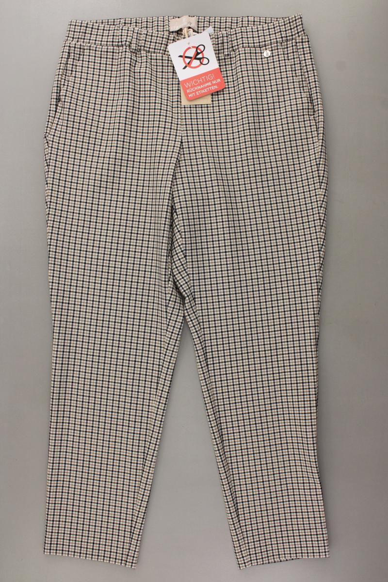 STRANDFEIN Hose Gr. Kurzgröße 22 kariert neu mit Etikett braun aus Polyester