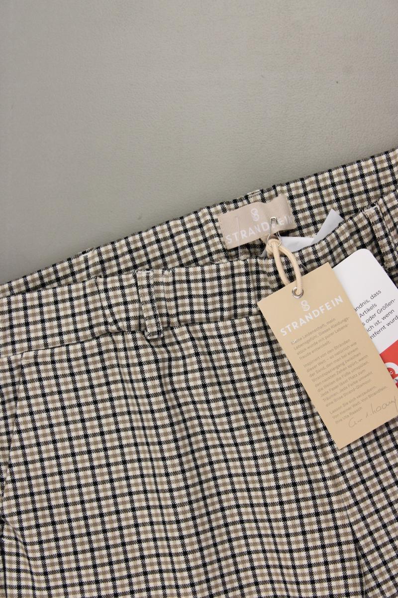 STRANDFEIN Hose Gr. Kurzgröße 22 kariert neu mit Etikett braun aus Polyester