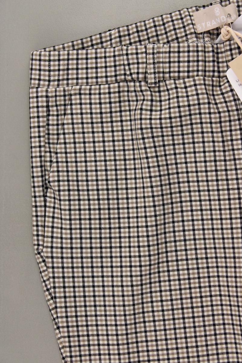 STRANDFEIN Hose Gr. Kurzgröße 22 kariert neu mit Etikett braun aus Polyester