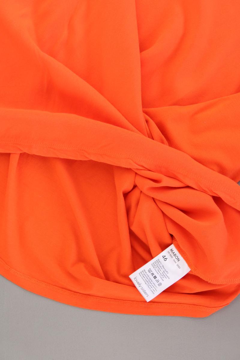 Lovely Sisters Shirt mit V-Ausschnitt Gr. 46 neuwertig Langarm orange