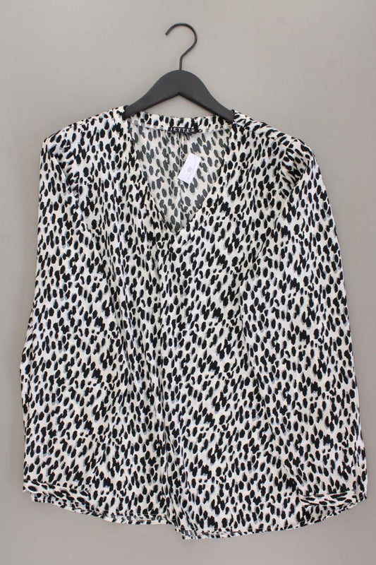 Jette Joop Langarmbluse Gr. 46 mit Tierdruck neuwertig grau aus Polyester