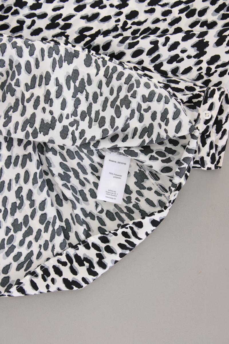 Jette Joop Langarmbluse Gr. 46 mit Tierdruck neuwertig grau aus Polyester
