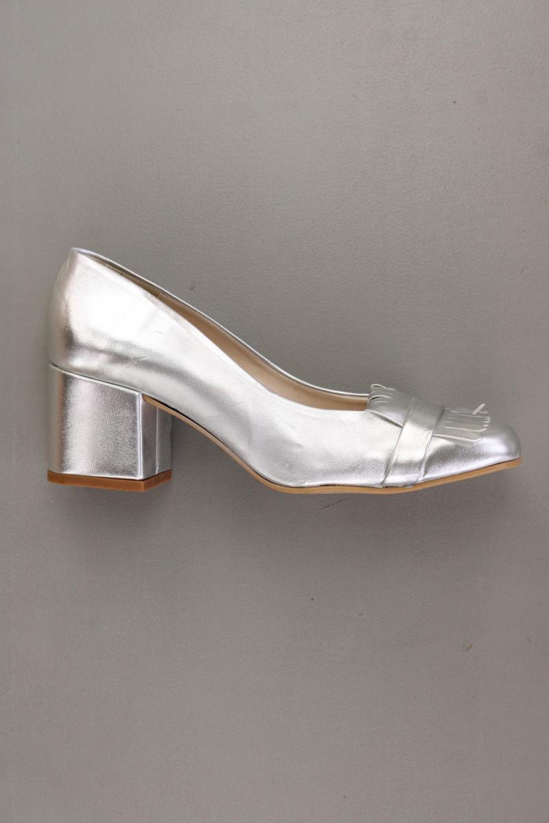 Mustang Pumps Gr. 37 silber aus Leder