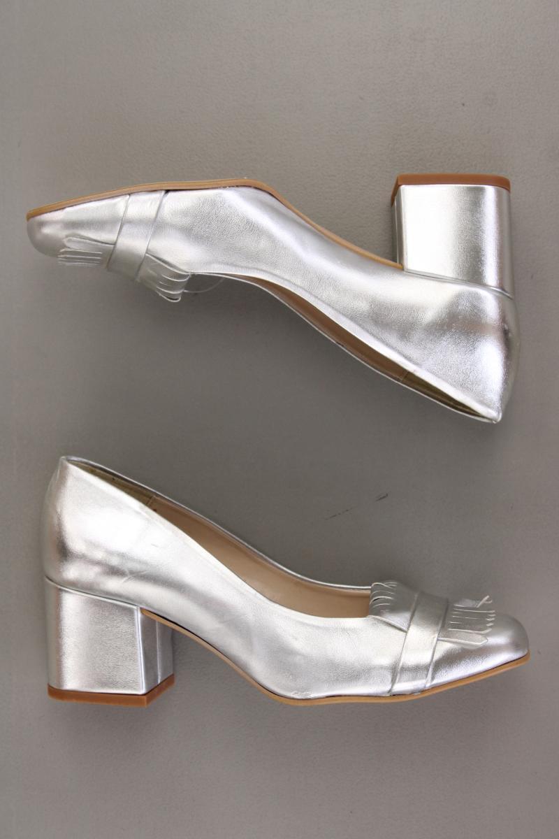 Mustang Pumps Gr. 37 silber aus Leder