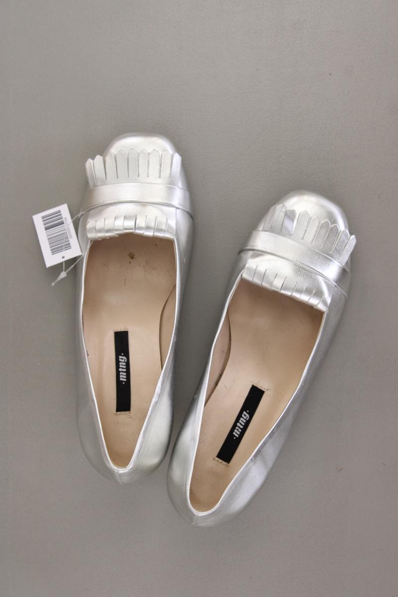 Mustang Pumps Gr. 37 silber aus Leder