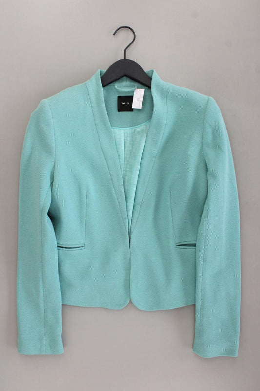 Zero Classic Blazer Gr. 40 blau aus Baumwolle