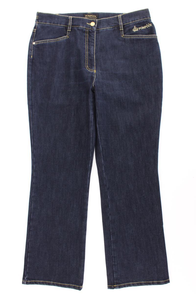 POMPÖÖS by Harald Glööckler Boot Cut Jeans Gr. Kurzgröße 22 blau