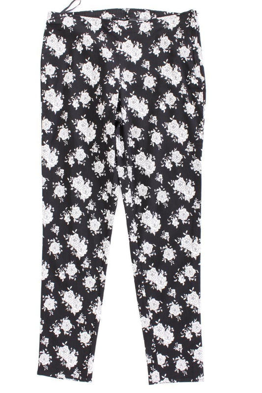 Viventy Bernd Berger Hose Gr. 40 mit Blumenmuster schwarz aus Viskose