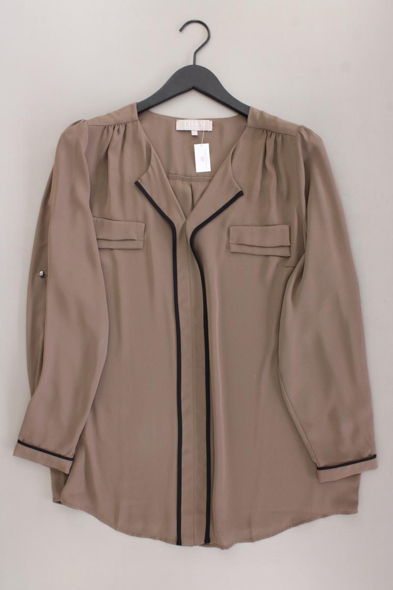 Thom by Thomas Rath Langarmbluse Gr. 44 neuwertig braun aus Polyester