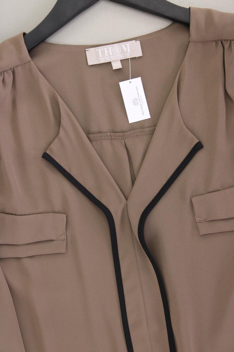 Thom by Thomas Rath Langarmbluse Gr. 44 neuwertig braun aus Polyester