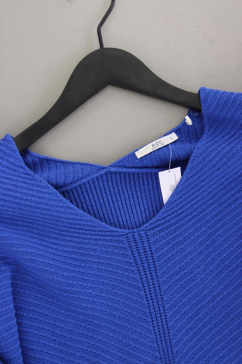 edc by Esprit Feinstrickpullover Gr. S blau aus Viskose