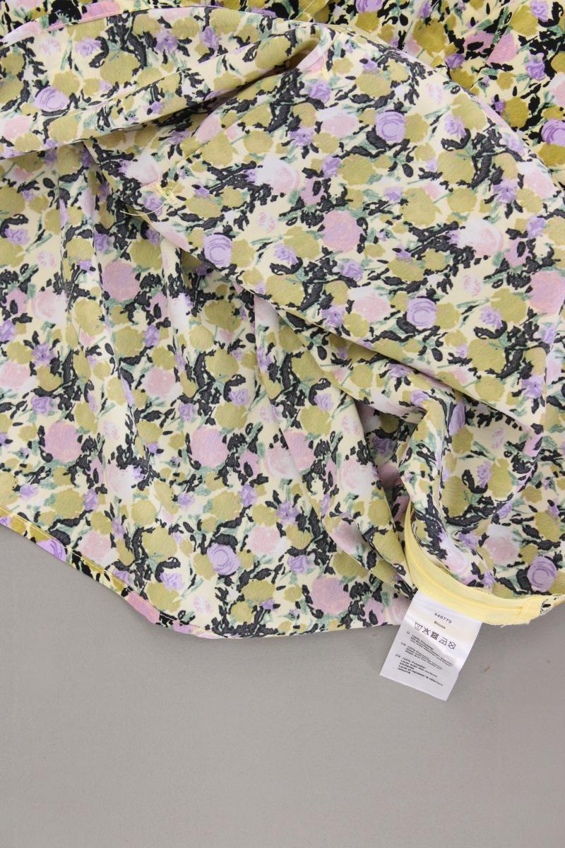 Jana Ina Fashion Kurzarmbluse Gr. 48 mit Blumenmuster neuwertig mehrfarbig